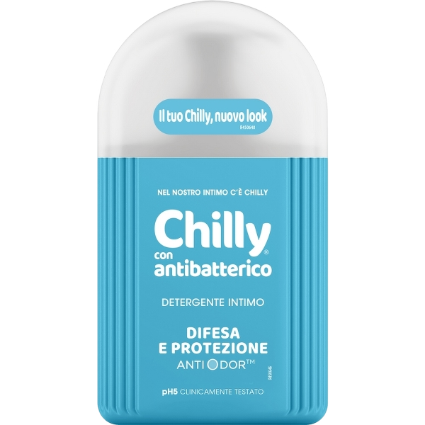 CHILLY INTIMATE WASH PH5 ANTIBACTERIAL BLUE X2 400 ML (6 in a box)