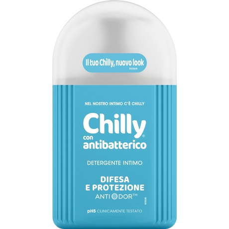 CHILLY INTIMATE WASH PH5 ANTIBACTERIAL BLUE X2 400 ML (6 in a box)