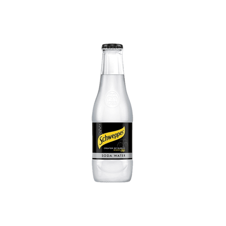 SCHWEPPES SODA WATER GLASS 200 ML (24 IN A BOX)