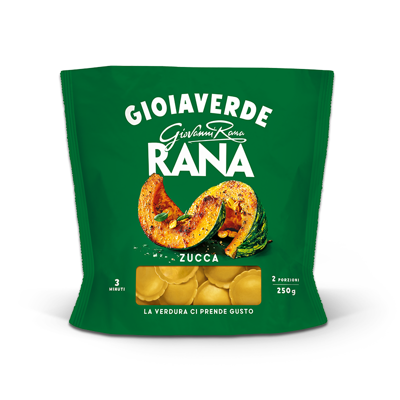RANA GIOIAVERDE STUFFED PASTA RAVIOLI WITH PUMPKIN 250 GR (4 in a box)