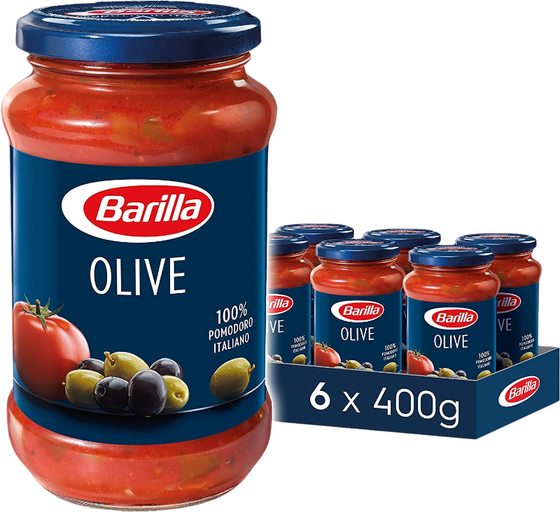 BARILLA PASTA SAUCE OLIVE 400 GR (6 in a box)