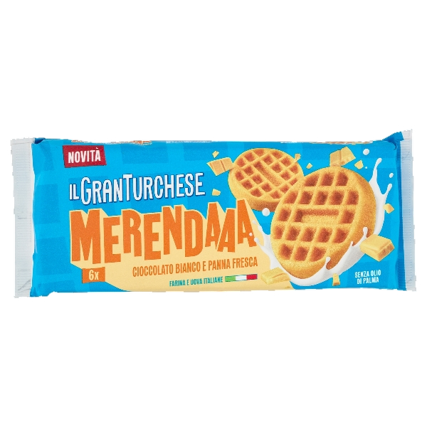 COLUSSI BISCOTTI GRAN TURCHESE MERENDA WHITE CHOCOLATE 240 GR (10 in a box)