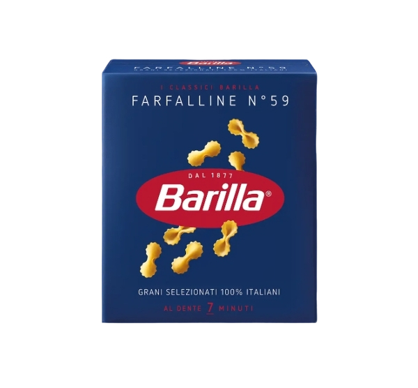 BARILLA PASTINA DI SEMOLA FARFALLINE N.59 500 GR (32 in a box)