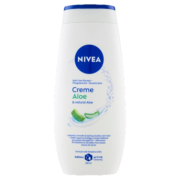 NIVEA SHOWER BATH CREAM CREME ALOE 250 ML (12 in a box)
