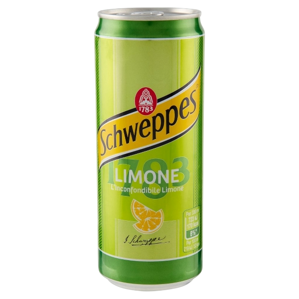 SCHWEPPES DRINK LEMON CANS 330 ML (24 IN A BOX)