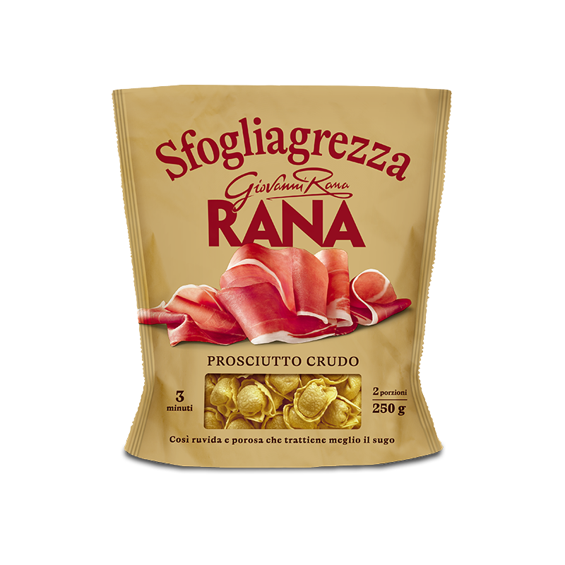 RANA SFOGLIAGREZZA STUFFED PASTA TORTELLINI WITH HAM 250 GR (4 in a box)