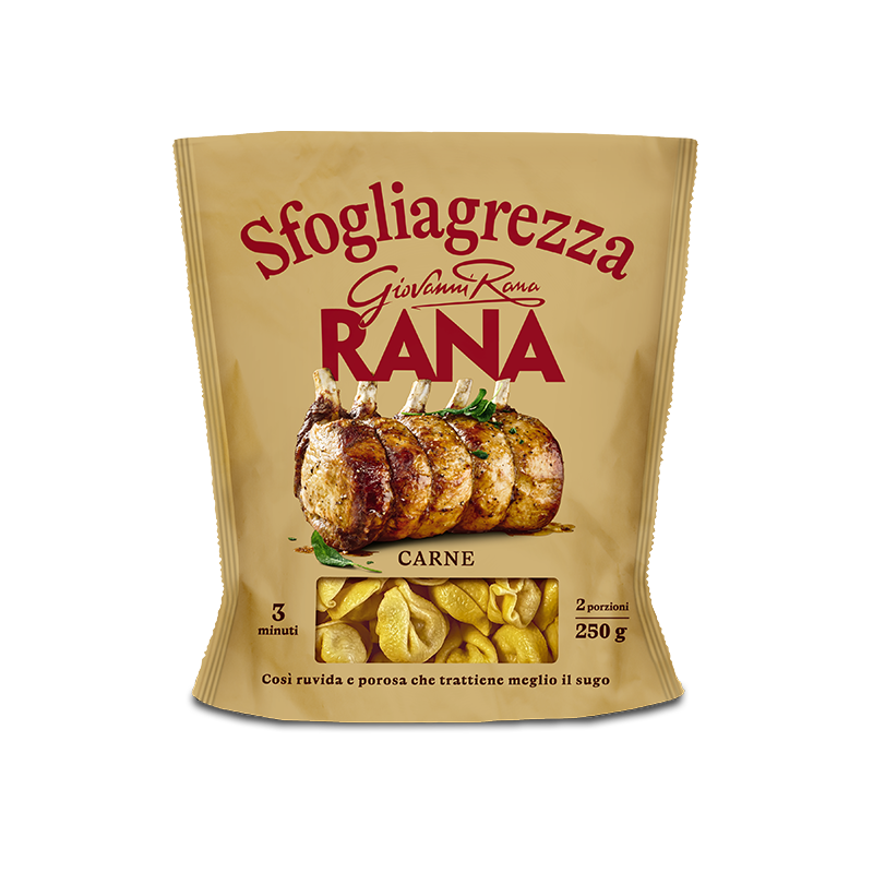 RANA SFOGLIAGREZZA STUFFED PASTA TORTELLINI WITH MEAT 250 GR (4 in a box)