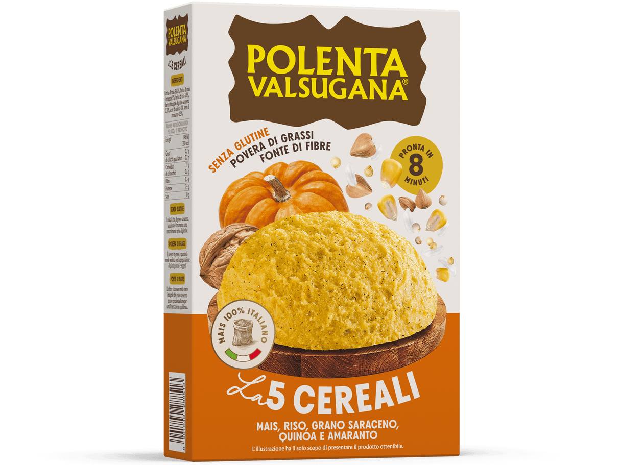 VALSUGANA POLENTA 5 CEREALS 350 GR (12 IN A BOX)
