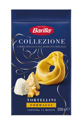 BARILLA STUFFED PASTA TORTELLINI WITH THREE CHEESE 250 GR (10 IN A BOX)
