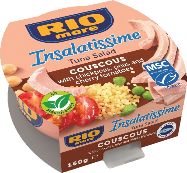 RIOMARE READY INSALATISSIME TUNA COUS COUS 160 GR (9 in a box)