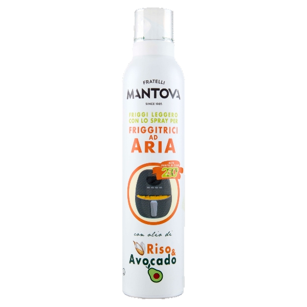 MANTOVA AIR FRYER OIL RICE & AVOCADO SPRAY 200 ML (6 in a box)