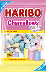 HARIBO CANDY CHAMALLOWS TUBOLAR COLORS 150 GR (12 in a box)