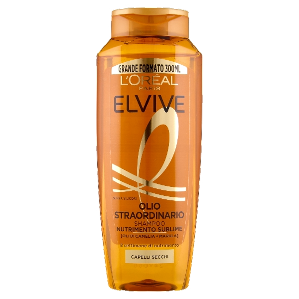L'OREAL ELVIVE SHAMPOO OLIO STRAORDINARIO NUTRIMENTO SUBLIME DRY HAIR 300 ML (12 in a box)