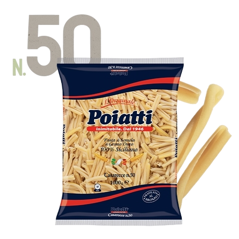 POIATTI PASTA DI SEMOLA CASARECCE N.50 1 KG (12 in a box)