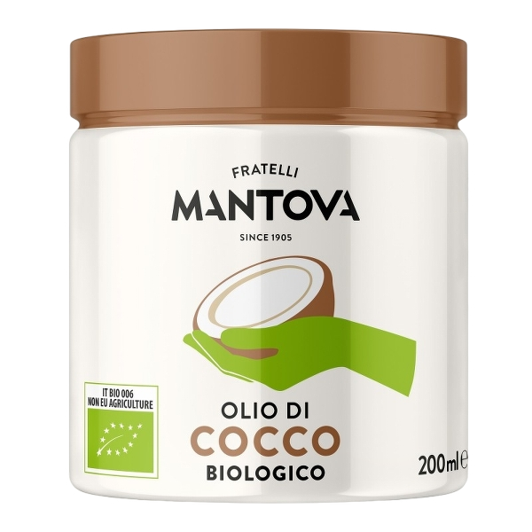 MANTOVA SEEDS OILS ORGANIC COCONUT OIL 200 ML (6 in a box)