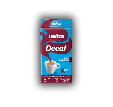 LAVAZZA COFFEE GROUND DECAFFEINATED DEK DECAF INTENSO 250 GR (20 in a box)
