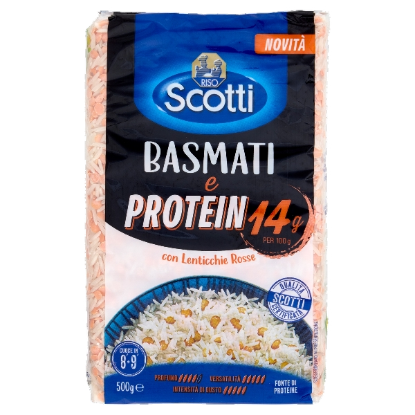SCOTTI RICE PROTEIN BASMATI WITH RED LENTILS 500 GR (12 in a box)