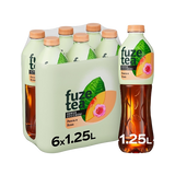 FUZETEA TEA PEACH SUGAR FREE PET 1.25 LT (6 IN A BOX)