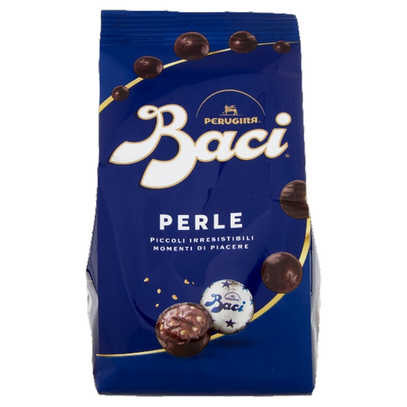 PERUGINA BACI PRALINES PERLE DARK CHOCOLATE BAG 154 GR (12 in a box)