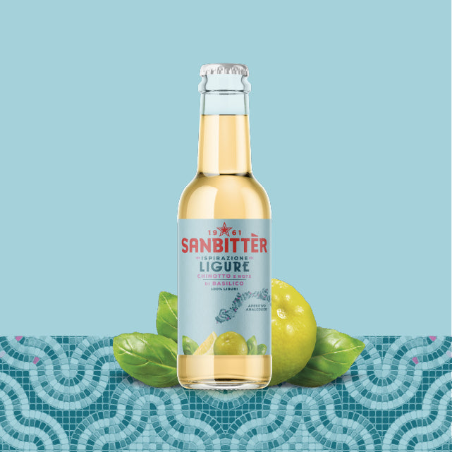 SANBITTER NON-ALCOHOLIC APERITIF LIGURE CHINOTTO BASIL 20 CL X3 (8 in a box)