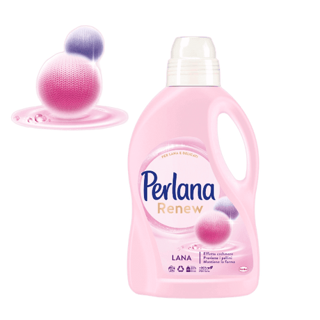 PERLANA LAUNDRY DETERGENT DELICATE PINK RENEW 28 WASHES 1.4 LT (8 in a box)