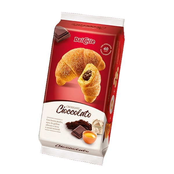 DAL COLLE CROISSANT CLASSIC CHOCOLATE 225 GR (8 in a box)