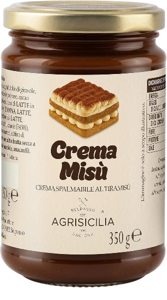AGRISICILIA SPREAD CREAM CREMAMISU'350 GR (6 in a box)