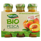 VALFRUTTA BIO FRUIT JUICE PESCA GLASS 125 ML X6 (8 in a box)