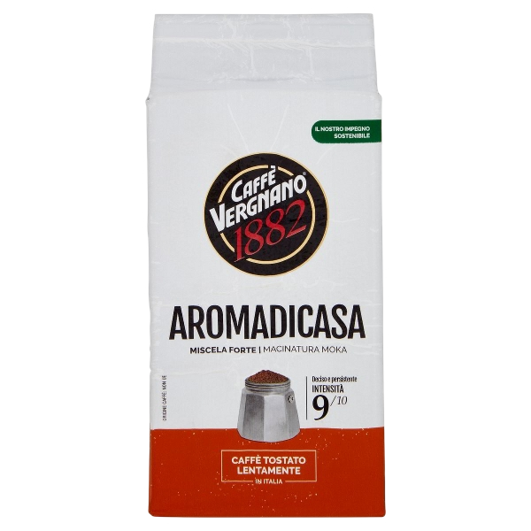 VERGNANO COFFEE GROUND AROMADICASA X2 500 GR (8 in a box)