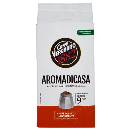 VERGNANO COFFEE GROUND AROMADICASA X2 500 GR (8 in a box)
