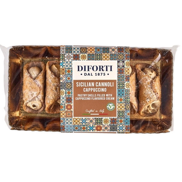 DIFORTI DESSERT CANNOLI FILLED CAPPUCCINO 150 GR (6 in a box)
