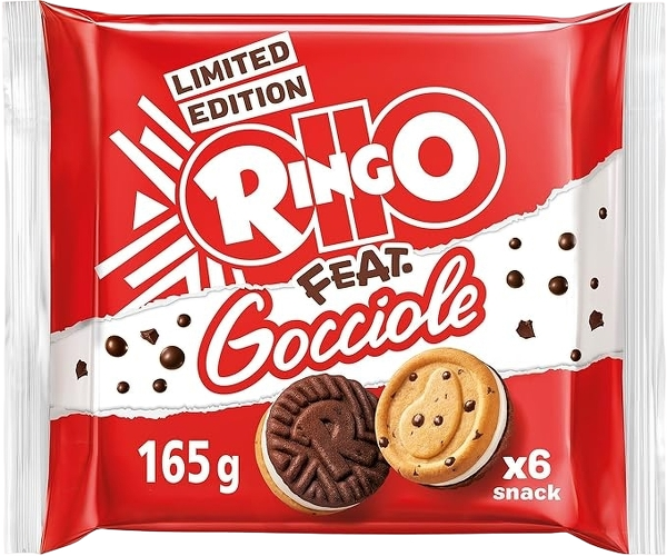PAVESI RINGO BISCOTTI FEAT. GOCCIOLE MULTIPACK X6 165 GR (9 in a box) LIMITED EDITION