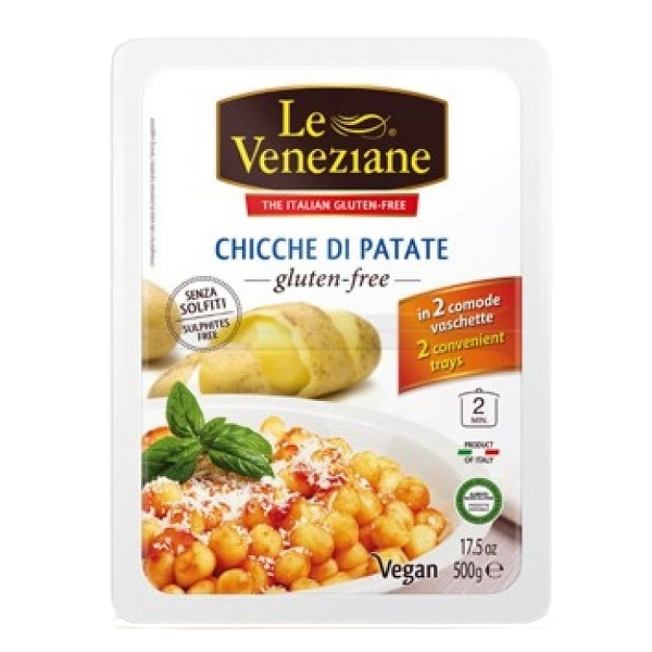 LE VENEZIANE PASTA GLUTEN FREE CHICCHE OF POTATOES 500 GR (11 in a box)