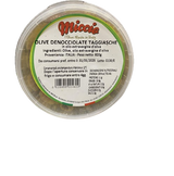 MICCIO OLIVES PITTED BLACK TAGGIASCHE IN OIL BUCKET 820 GR (9 in a box)