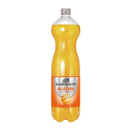 SAN BENEDETTO ALLEGRA ARANCIATA PET 1.5 LT (6 IN A BOX)