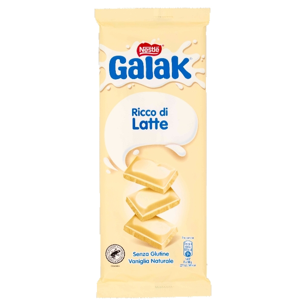GALAK CHOCOLATE BAR WHITE 100 GR (19 in a box)