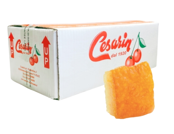 CESARIN CRYSTALLIZED ORANGE CUBES 1 KG (1 in a box)