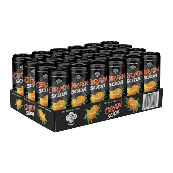 ORANSODA DRINK ORANGE CANS 330 ML (24 in a box)