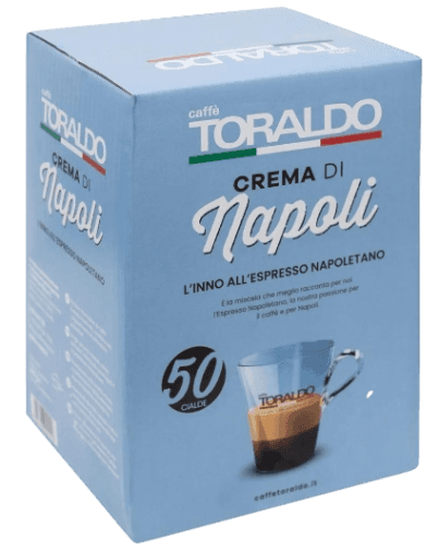 TORALDO CAFFE' CIALDE ESE 44 MM CREMA DI NAPOLI X50 (8 in a box)