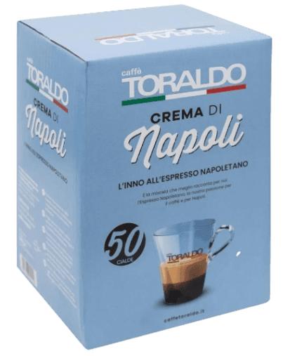 TORALDO COFFEE PODS ESE 44 MM CREMA DI NAPOLI X50 (8 in a box)