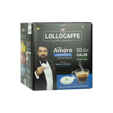 LOLLO COFFEE PODS ESE 44 MM DECAFFEINATED AMORE DEK X50 (1 in a box)