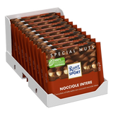 RITTER SPORT CHOCOLATE BAR MILK EXTRA WHOLE HAZELNUTS 100 GR (20 in a box)