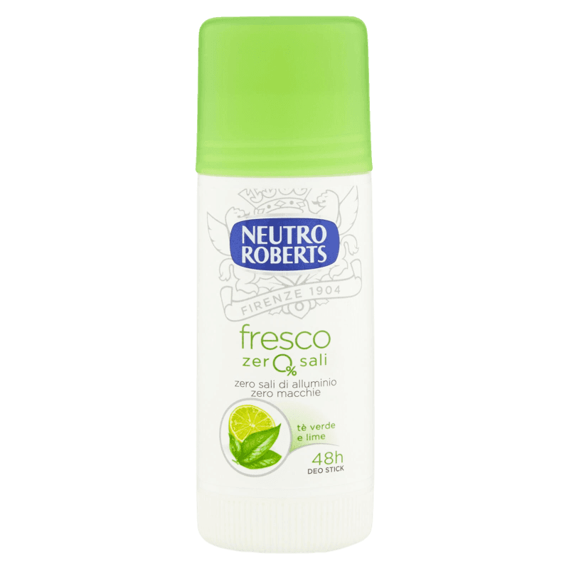 NEUTRO ROBERTS DEO FRESCO TE' VERDE E LIME STICK 40 ML (12 in a box)