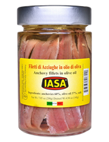 IASA ANCHOVY FILLETS IN OLIVE OIL 600 GR (12 in a box)