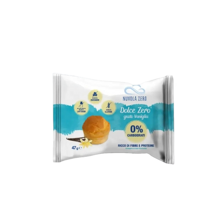 NUVOLA ZERO MUFFIN VANILLA 0% CARBS GLUTEN FREE 47 GR (10 in a box)