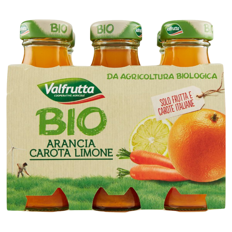 VALFRUTTA BIO FRUIT JUICE ACE GLASS 125 ML X6 (8 in a box)
