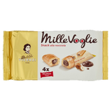 VICENZI MILLEVOGLIE SNACK CREAM HAZELNUT X4 100 GR (16 IN A BOX)