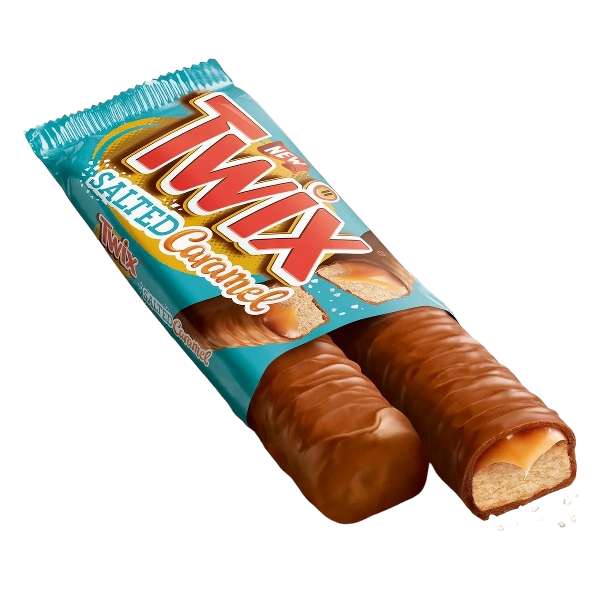 TWIX SNACK BARS CHOCOLATE SALTED CARAMEL MULTIPACK X4 184 GR (18 in a box)