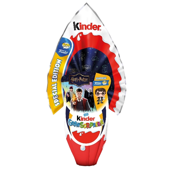 KINDER GRAN SORPRESA EASTER EGGS CHOCOLATE MAXI HARRY POTTER 220 GR (20 in a box) SPECIAL EDITION