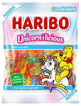 HARIBO CANDY UNICORN I LICIUS 160 GR (12 in a box)